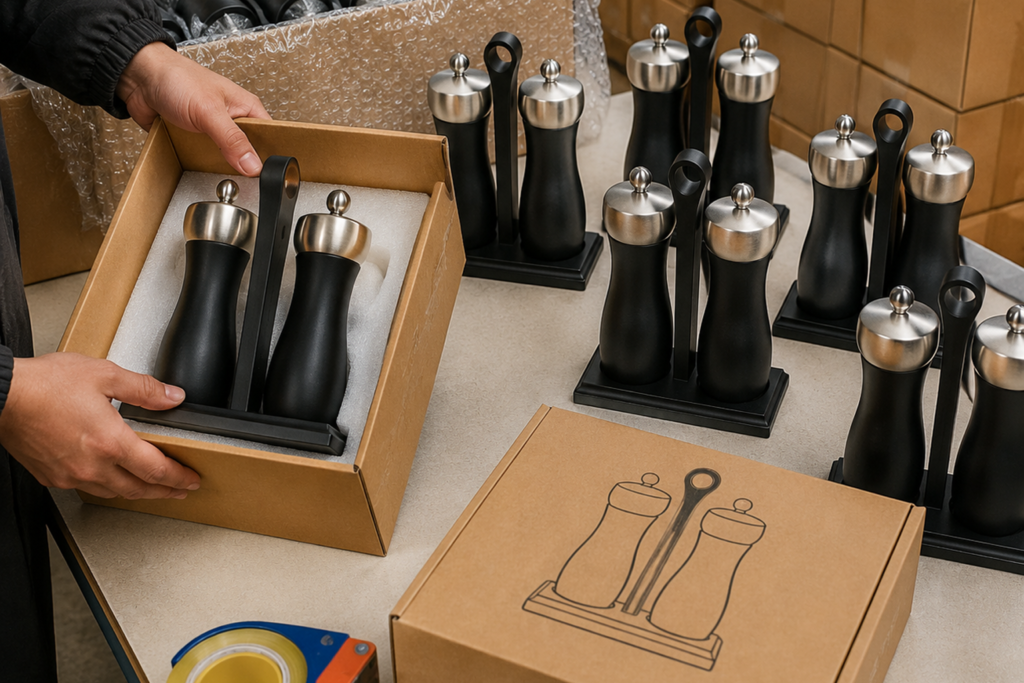 Pepper Mill Packaging And Shipping
